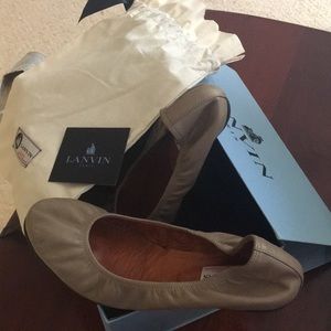Lanvin ballet flats - tan- size 9